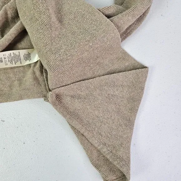 DKNY Jeans Women's XS Beige Open Front Shawl Collar Light Long Sleeve Cardigan - Picture 10 of 12